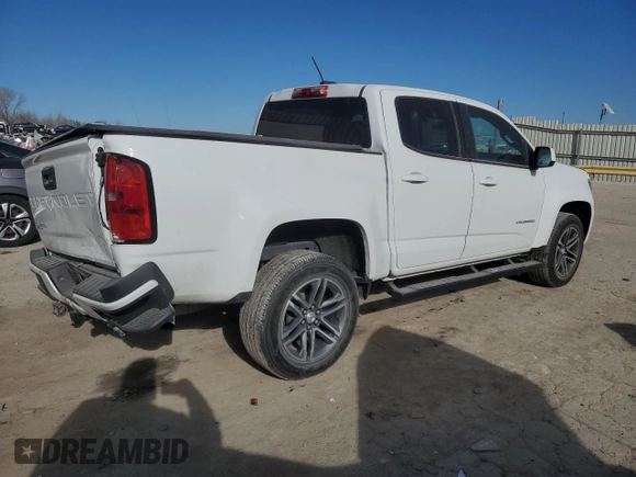 2021 Chevrolet Colorado 2WD Work Truck with VIN 1GCGSBEA2M1192933, listed as a Copart auction lot 83776604 with 67,846 mi miles and Salvage title. Bid and sale history available at DreamBid. Image 3.
