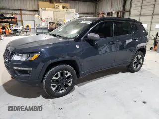 2018 Jeep Compass Trailhawk with VIN 3C4NJDDB4JT184997, listed as a Copart auction lot 48943005 with 119,778 mi miles and Salvage title. Bid and sale history available at DreamBid. Image 1.