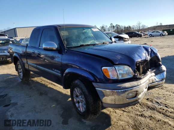 2000 Toyota Tundra SR5 with VIN 5TBRT3416YS010746, listed as a Copart auction lot 41377025 with 252,142 mi miles and Salvage Title. Bid and sale history available at DreamBid. Image 4.