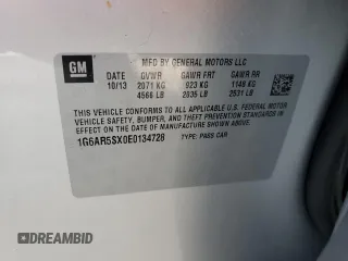 2014 Cadillac CTS Luxury RWD z VIN 1G6AR5SX0E0134728, wystawiony jako Copart lot #50812825 z przebiegiem 52 573 mil mil oraz Szkoda całkowita • Salvage title. Historia ofert i sprzedaży dostępna na DreamBid. Obrazek 14.