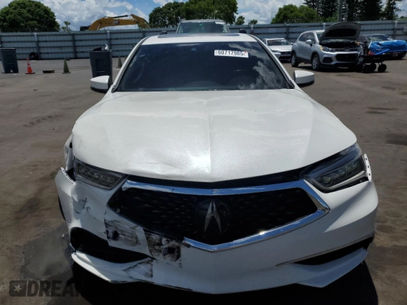 2020 Acura TLX with VIN 19UUB2F38LA006301, listed as a Copart auction lot 60717985 with 59,445 mi miles and Salvage title. Bid and sale history available at DreamBid. Image 5.