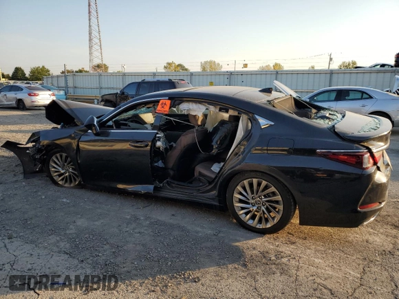 2022 Lexus ES with VIN 58AFZ1B11NU135486, listed as a Copart auction lot 75721464 with 0 mi miles and Salvage Title. Bid and sale history available at carsss.com. Image 2.
