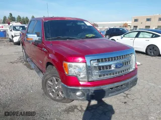 2014 Ford F-150 XL with VIN 1FTFW1CT1EKE13383, listed as a IAAI auction lot 41049071 with 1 mi miles. Bid and sale history available at carsss.com. Image 1.