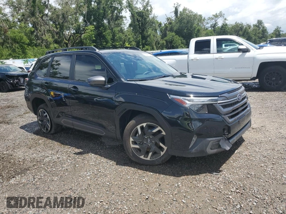 2025 Subaru Forester Limited with VIN JF2SLDRC7SH430604, listed as a Copart auction lot 60880675 with 5,076 mi miles and Salvage title. Bid and sale history available at DreamBid. Image 4.