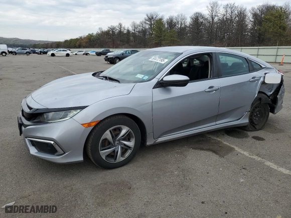 2019 Honda Civic Sedan LX with VIN 2HGFC2F62KH575600, listed as a Copart auction lot 50472195 with 50,016 mi miles and Salvage Title. Bid and sale history available at carsss.com. Image 1.