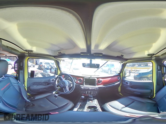 2023 Jeep Wrangler Rubicon with VIN 1C4HJXFN6PW515569, listed as a Copart auction lot 46721135 with 9,114 mi miles and Salvage title. Bid and sale history available at DreamBid. Image 13.
