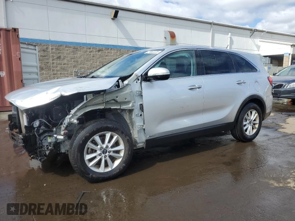 2019 Kia Sorento LX with VIN 5XYPGDA39KG554676, listed as a Copart auction lot 47882225 with 55,448 mi miles and Salvage Title. Bid and sale history available at carsss.com. Image 1.