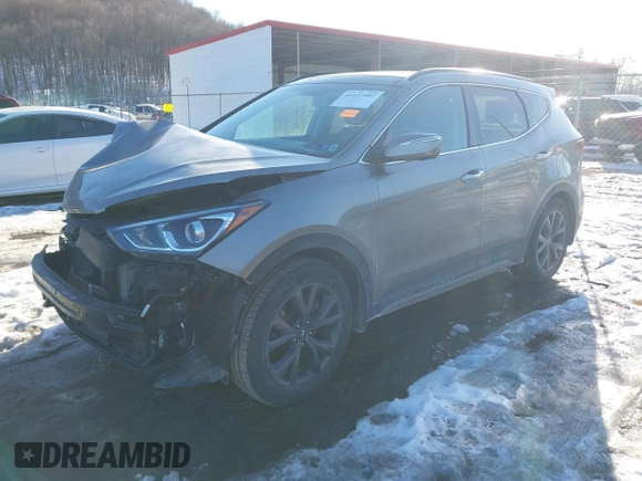 2018 Hyundai Santa Fe Ultimate with VIN 5XYZWDLA2JG570515, listed as a IAAI auction lot 41427397 with 67,135 mi miles and . Bid and sale history available at DreamBid. Image 2.
