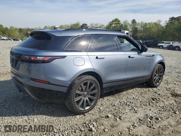 2018 Land Rover Range Rover Velar R-Dynamic HSE with VIN SALYM2RX8JA758689, listed as a Copart auction lot 50758834 with 66,357 mi miles and Salvage Title. Bid and sale history available at carsss.com. Image 3.
