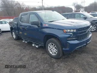 2021 Chevrolet Silverado 1500 RST with VIN 1GCUYEEL4MZ427838, listed as a IAAI auction lot 42037569 with 76,284 mi miles and . Bid and sale history available at DreamBid. Image 1.