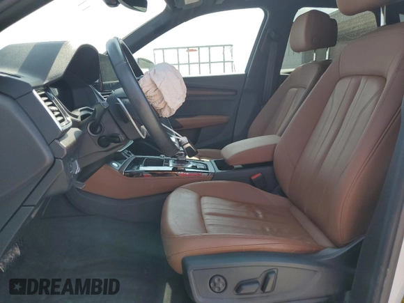 2023 Audi Q5 Premium Plus with VIN WA1BBAFY6P2108346, listed as a Copart auction lot 51733395 with 15,567 mi miles and Salvage title. Bid and sale history available at DreamBid. Image 7.