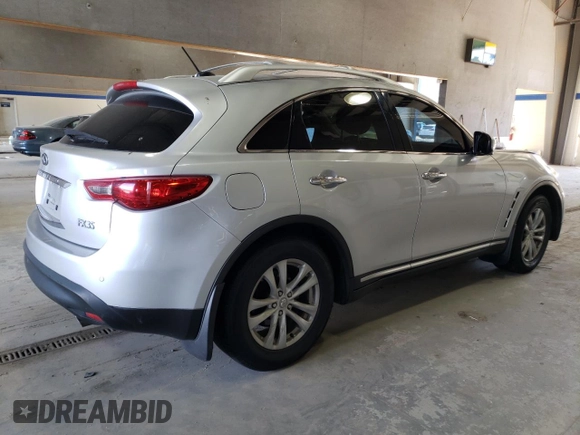 2011 Infiniti FX35 with VIN JN8AS1MW7BM141778, listed as a Copart auction lot 75684744 with 198,444 mi miles and Salvage Title. Bid and sale history available at carsss.com. Image 3.