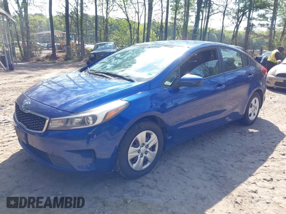 2017 Kia Forte LX with VIN 3KPFK4A70HE052223, listed as a IAAI auction lot 42036382 with 136,671 mi miles. Bid and sale history available at carsss.com. Image 17.