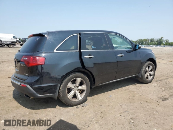 2011 Acura MDX with VIN 2HNYD2H29BH549312, listed as a Copart auction lot 59328825 with Not provided miles and Salvage title. Bid and sale history available at DreamBid. Image 3.