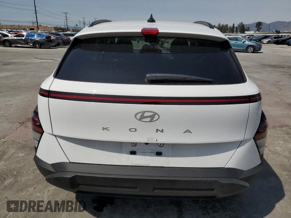 2024 Hyundai Kona SEL with VIN KM8HB3AB9RU166971, listed as a Copart auction lot 49920015 with 7,674 mi miles and Salvage Title. Bid and sale history available at carsss.com. Image 6.