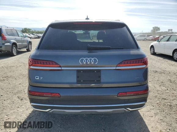 2021 Audi Q7 Premium Plus с VIN WA1LJAF70MD013134, выставлен на аукционе Copart как лот 56792195 с пробегом Не указан миль и Списание • Salvage title. История ставок и продаж доступна на DreamBid. Изображение 6.