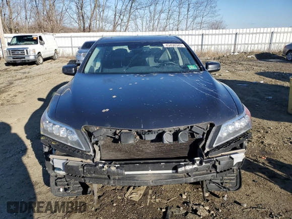 2014 Acura RLX Advance with VIN JH4KC1F91EC006406, listed as a Copart auction lot 45450345 with 187,089 mi miles and Salvage Title. Bid and sale history available at DreamBid. Image 5.