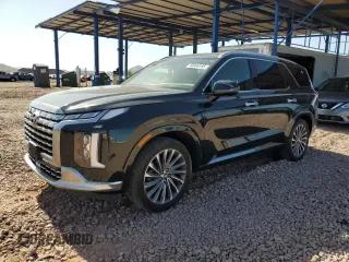 2023 Hyundai Palisade Calligraphy z VIN KM8R74GE7PU498773, wystawiony jako Copart lot #55866185 z przebiegiem 27 198 mil mil oraz Szkoda całkowita • Salvage title. Historia ofert i sprzedaży dostępna na DreamBid. Obrazek 1.