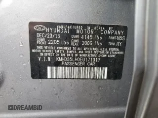 2014 Hyundai Elantra GT with VIN KMHD35LH0EU171317, listed as a Copart auction lot 80022544 with 102,645 mi miles and Clean Title. Bid and sale history available at carsss.com. Image 12.