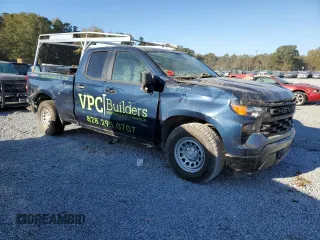 2022 Chevrolet Silverado 1500 Work Truck with VIN 1GCRDAEK5NZ641885, listed as a Copart auction lot 74668384 with Not Provided miles and Salvage Title. Bid and sale history available at DreamBid. Image 4.