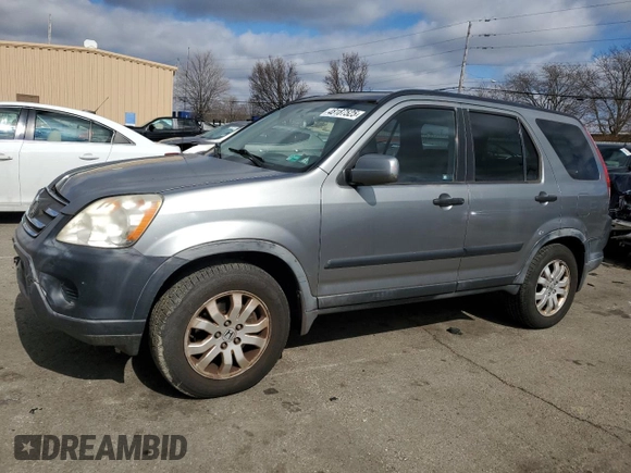 2005 Honda CR-V EX with VIN JHLRD78855C059858, listed as a Copart auction lot 48187525 with 238,899 mi miles and Salvage Title. Bid and sale history available at carsss.com. Image 1.