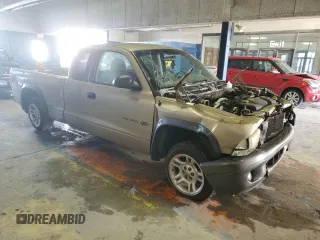 2002 Dodge Dakota with VIN 1B7GL12XX2S569628, listed as a Copart auction lot 85619724 with 165,154 mi miles and Salvage Title. Bid and sale history available at carsss.com. Image 4.