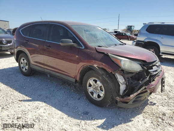 2013 Honda CR-V LX with VIN 5J6RM4H33DL032103, listed as a Copart auction lot 48662135 with 115,335 mi miles and Salvage Title. Bid and sale history available at carsss.com. Image 4.