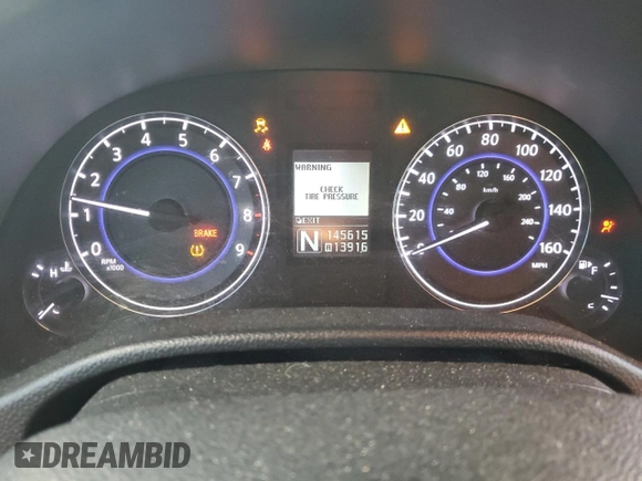 2011 Infiniti G25 Journey with VIN JN1DV6APXBM603814, listed as a Copart auction lot 49744235 with 145,615 mi miles and Salvage title. Bid and sale history available at DreamBid. Image 9.