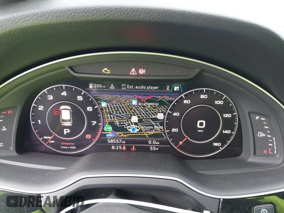 2018 Audi Q7 Premium Plus with VIN WA1LAAF73JD051839, listed as a IAAI auction lot 41764176 with 58,557 mi miles. Bid and sale history available at carsss.com. Image 7.