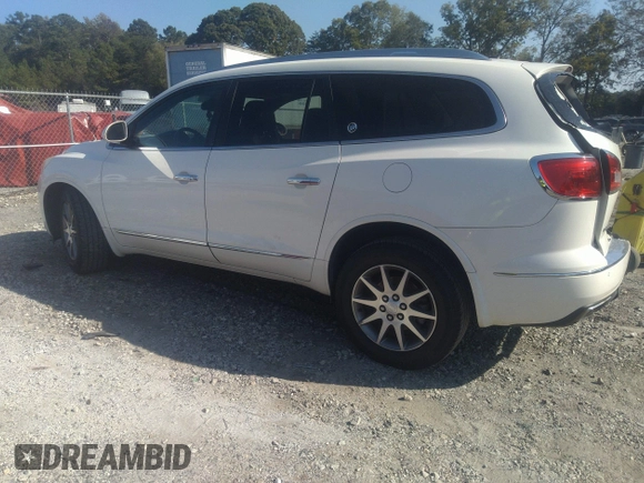 2015 Buick Enclave Leather with VIN 5GAKRBKDXFJ301888, listed as a IAAI auction lot 40543562 with 152,336 mi miles and . Bid and sale history available at DreamBid. Image 14.