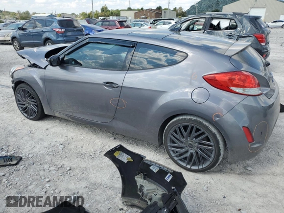 2014 Hyundai Veloster with VIN KMHTC6AD2EU216209, listed as a Copart auction lot 68901093 with 106,189 mi miles and Salvage title. Bid and sale history available at DreamBid. Image 2.