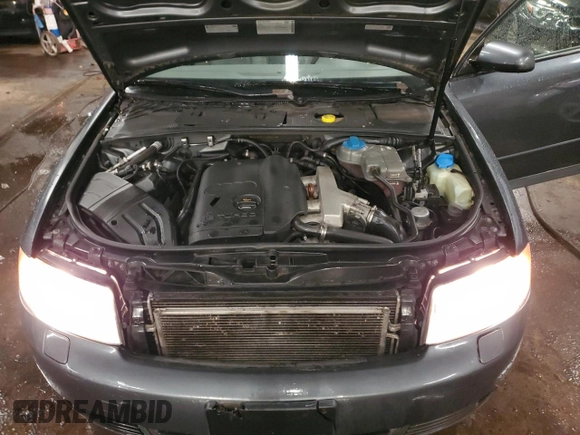 2003 Audi A4 1.8T with VIN WAULC68E53A264026, listed as a Copart auction lot 87417384 with 108,706 mi miles and Salvage Title. Bid and sale history available at carsss.com. Image 11.