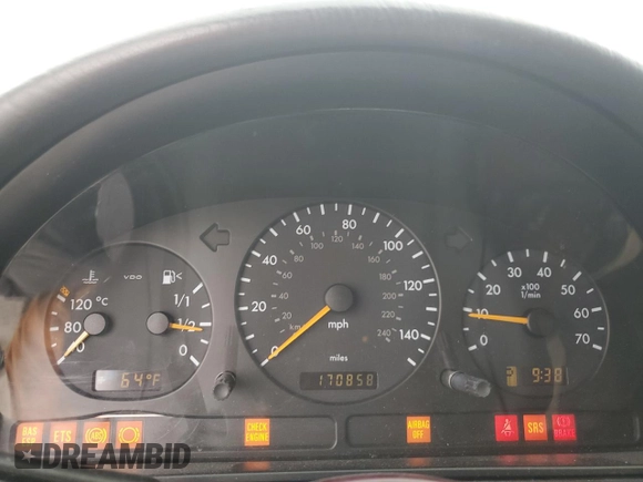 2002 Mercedes-Benz M-Class with VIN 4JGAB54EX2A355722, listed as a Copart auction lot 79066764 with 170,858 mi miles and Salvage Title. Bid and sale history available at carsss.com. Image 9.