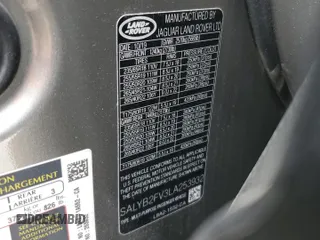 2020 Land Rover Range Rover Velar S with VIN SALYB2FV3LA253932, listed as a Copart auction lot 59882415 with 48,810 mi miles and Salvage title. Bid and sale history available at DreamBid. Image 13.