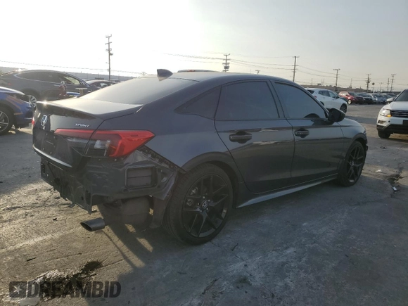 2024 Honda Civic Sport with VIN 2HGFE2F53RH544299, listed as a Copart auction lot 43572105 with 78,806 mi miles and Salvage Title. Bid and sale history available at DreamBid. Image 3.