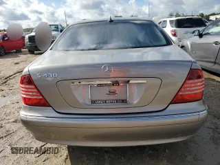 2005 Mercedes-Benz S-Class 4.3L with VIN WDBNG70J55A459057, listed as a Copart auction lot 73747814 with 0 mi miles and Salvage Title. Bid and sale history available at carsss.com. Image 6.