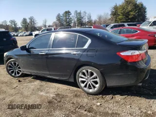 2014 Honda Accord Sport with VIN 1HGCR2F59EA270980, listed as a Copart auction lot 46647434 with 125,736 mi miles and Salvage Title. Bid and sale history available at DreamBid. Image 2.