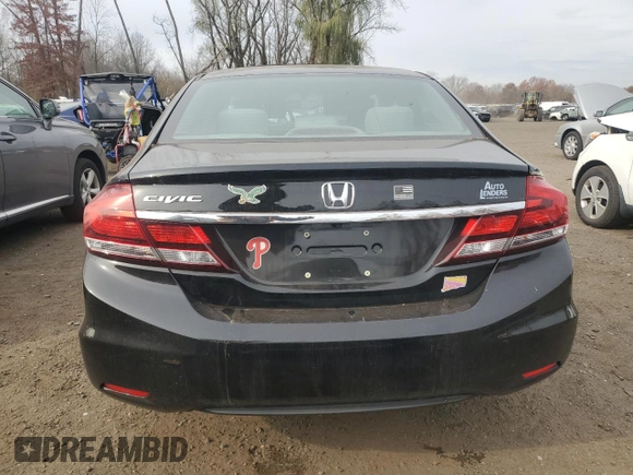 2015 Honda Civic EX with VIN 19XFB2F83FE022040, listed as a Copart auction lot 79080164 with 84,304 mi miles and Salvage Title. Bid and sale history available at carsss.com. Image 6.