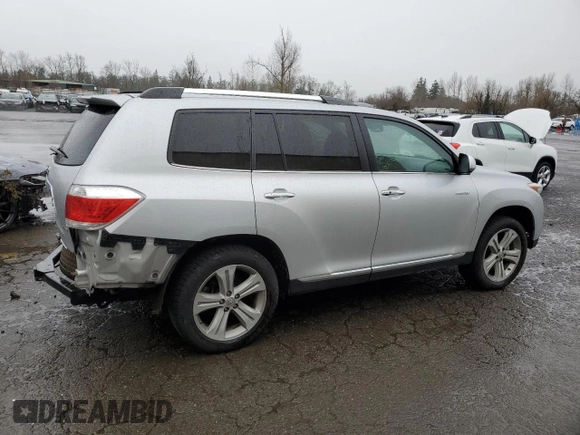 2012 Toyota Highlander Limited with VIN 5TDDK3EH1CS162748, listed as a Copart auction lot 86255354 with 158,088 mi miles and Salvage Title. Bid and sale history available at carsss.com. Image 3.