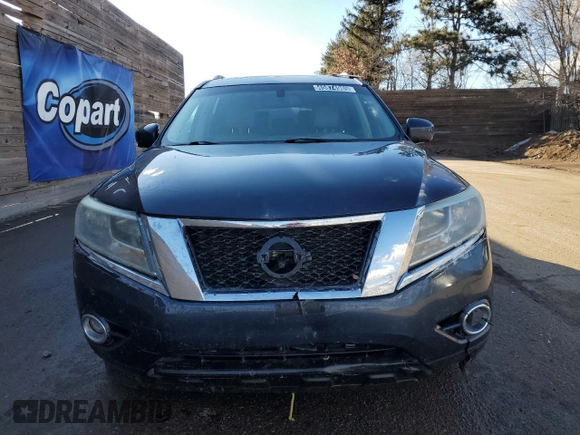 2013 Nissan Pathfinder Platinum with VIN 5N1AR2MM8DC642386, listed as a Copart auction lot 50571495 with 195,904 mi miles and Clean Title. Bid and sale history available at carsss.com. Image 5.