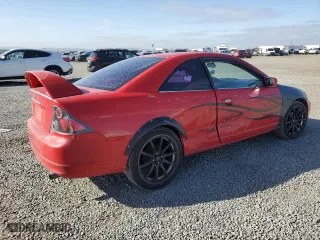 2001 Honda Civic EX with VIN 1HGEM22901L009803, listed as a Copart auction lot 47668165 with 230,728 mi miles and Salvage Title. Bid and sale history available at carsss.com. Image 3.