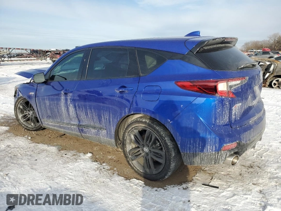 2020 Acura RDX w/A-Spec Pkg with VIN 5J8TC2H69LL037397, listed as a Copart auction lot 45200385 with 54,390 mi miles and Salvage title. Bid and sale history available at DreamBid. Image 2.