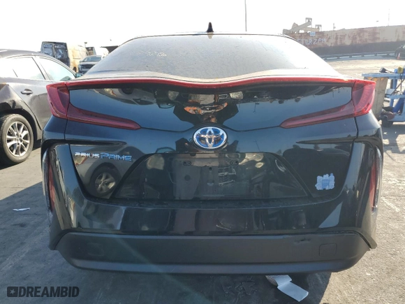 2022 Toyota Prius Prime LE with VIN JTDKAMFPXN3202741, listed as a Copart auction lot 85609764 with 90,309 mi miles and Salvage Title. Bid and sale history available at carsss.com. Image 6.