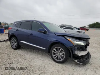 2023 Acura RDX Technology with VIN 5J8TC1H57PL009346, listed as a Copart auction lot 51803585 with 10,122 mi miles and Salvage title. Bid and sale history available at DreamBid. Image 4.