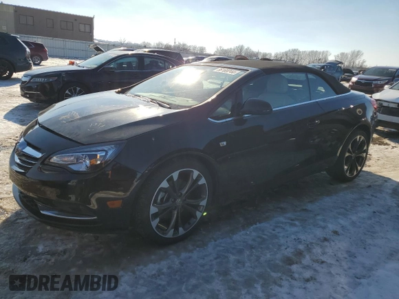 2017 Buick Cascada Premium with VIN W04WH3N56HG160521, listed as a Copart auction lot 86169744 with 19,025 mi miles and Salvage Title. Bid and sale history available at DreamBid. Image 1.