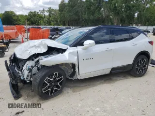 2023 Chevrolet Blazer RS с VIN 3GNKBERS1PS124857, выставлен на аукционе Copart как лот 61958325 с пробегом 37 226 миль миль и На запчасти • Non repairable. История ставок и продаж доступна на DreamBid. Изображение 1.
