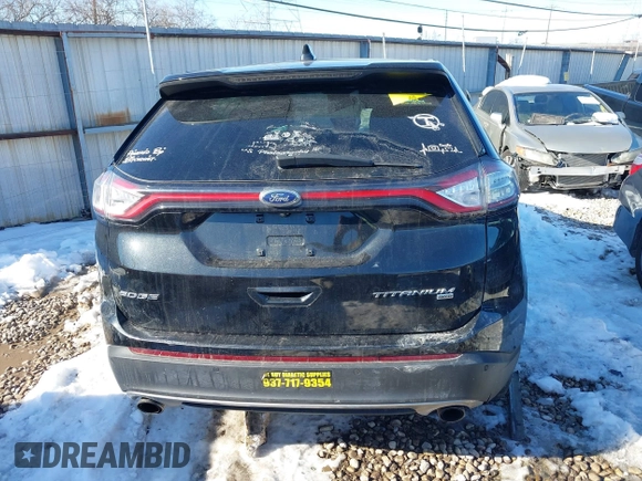 2015 Ford Edge Titanium with VIN 2FMTK4K93FBB61357, listed as a IAAI auction lot 41349092 with 290,055 mi miles. Bid and sale history available at carsss.com. Image 16.