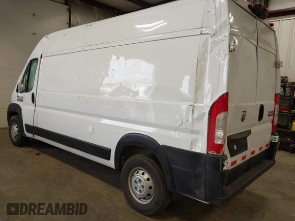 2022 Ram ProMaster Cargo with VIN 3C6MRVHG4NE114319, listed as a IAAI auction lot 41944344 with 21,896 mi miles and . Bid and sale history available at DreamBid. Image 3.