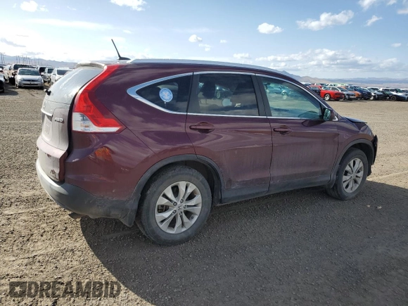 2012 Honda CR-V EX-L with VIN 5J6RM4H7XCL028874, listed as a Copart auction lot 52494475 with 234,035 mi miles and Salvage title. Bid and sale history available at DreamBid. Image 3.