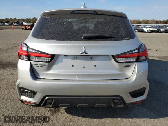 2021 Mitsubishi Outlander Sport ES with VIN JA4ARUAU4MU001468, listed as a Copart auction lot 54646035 with 26,852 mi miles and Non Repairable. Bid and sale history available at carsss.com. Image 6.